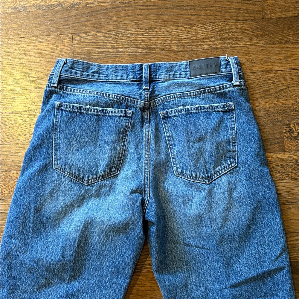 Pistola Women's Classic Blue Straight Leg Jeans - Picture 5 of 6